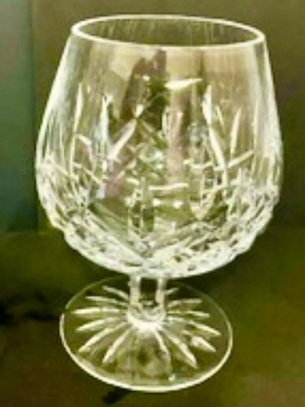 VINTAGE CUT GLASS BRANDY AND WHISKY SNIFFER